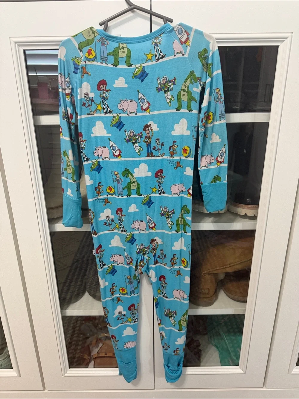 Little Sleepies Blue Toy-Story Character Zip Footie Pajamas